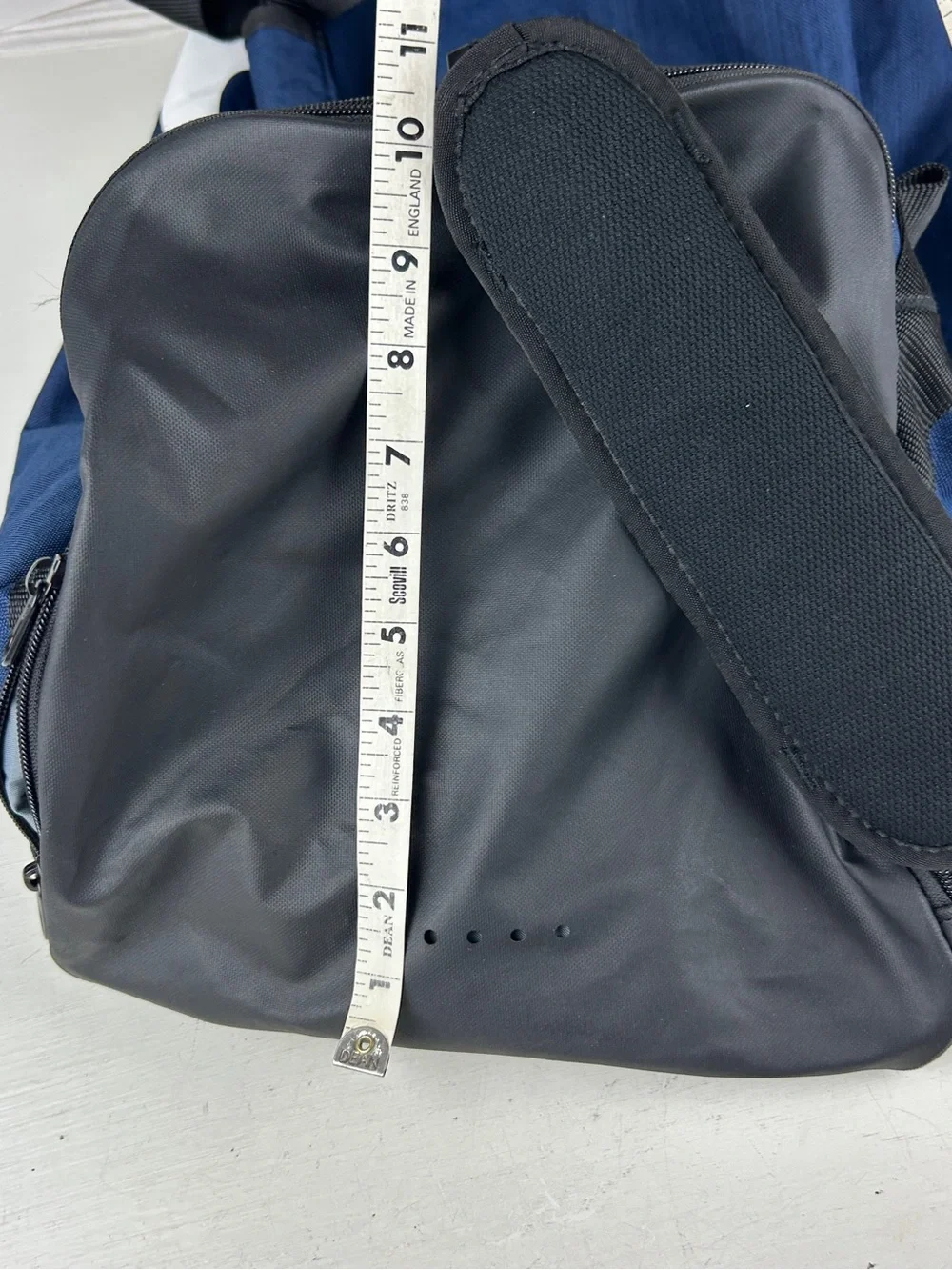 Nike Duffle Gym Bag Blue Black Bag Big Swoosh Large Size